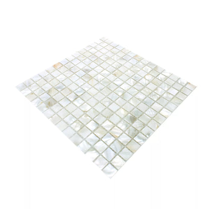 Mosaic Tiles Shell Kordon White Tile 305x305mm