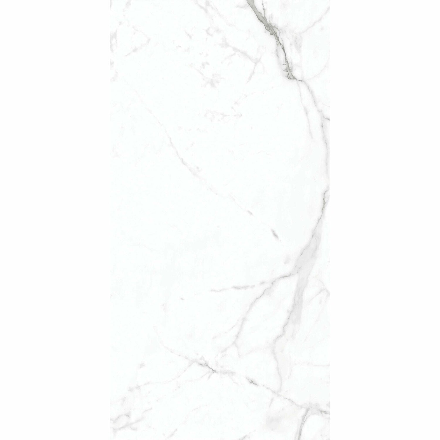 Natural Calacatta Marble Effect Matt Porcelain 120x60cm Floor and Wall Tile