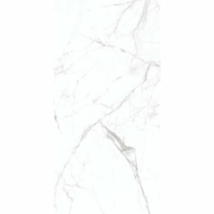 Natural Calacatta Marble Effect Matt Porcelain 120x60cm Floor and Wall Tile