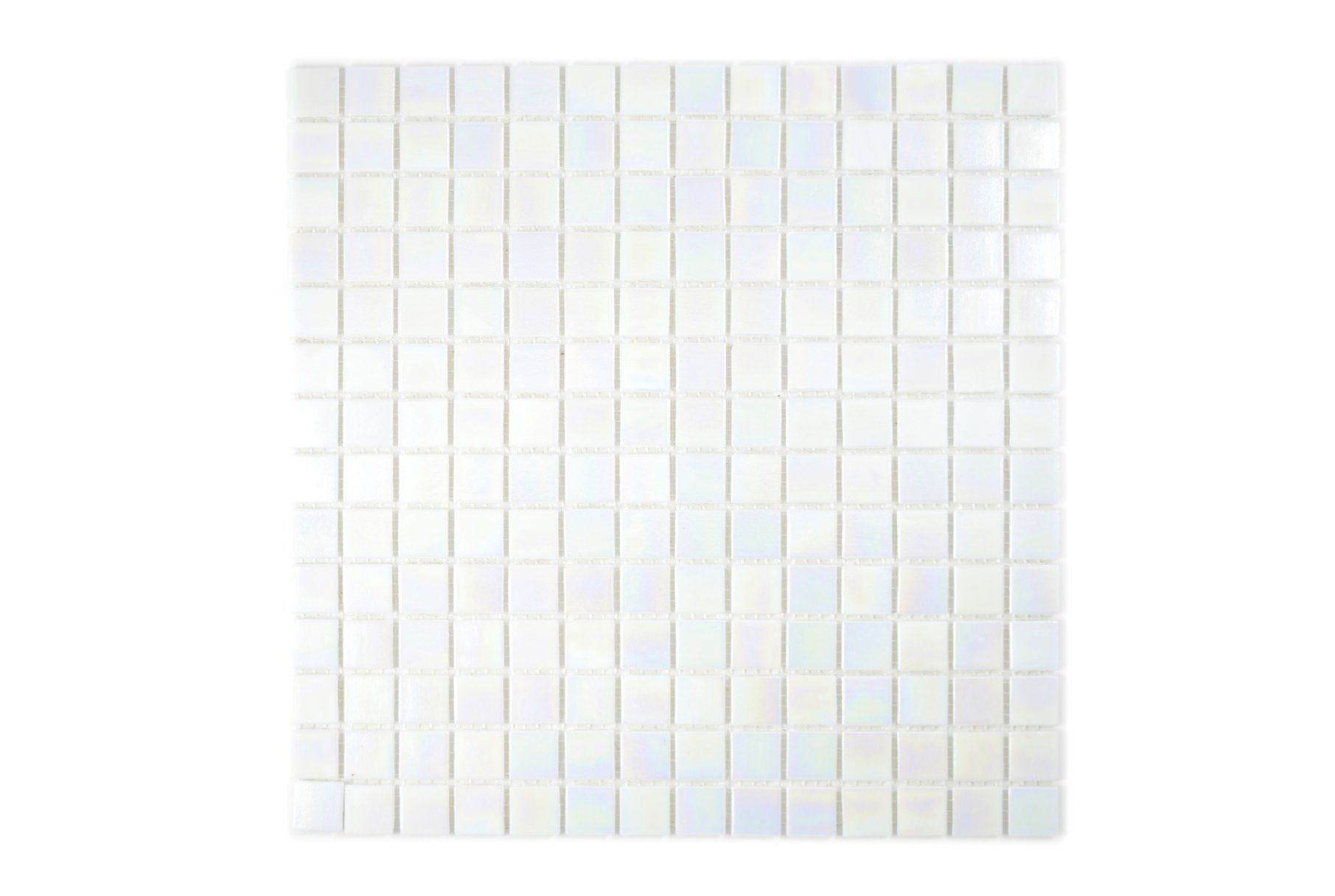 Nova White Iridescence Mosaic Tile