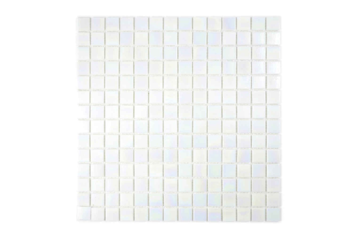 Nova White Iridescence Mosaic Tile