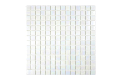 Nova White Iridescence Mosaic Tile