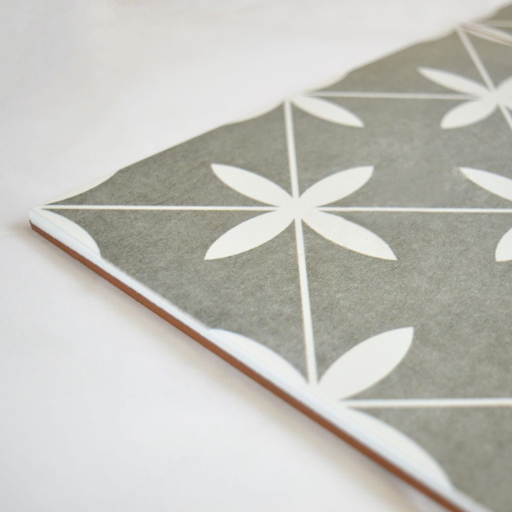 Dove Grey Pattern Floor and Wall Tiles 45x45cm