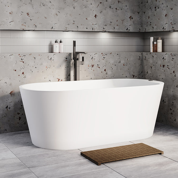 Tokyo Mini Kit-Kat Mosaic Tile Sheet Gloss White with Shaded Edges