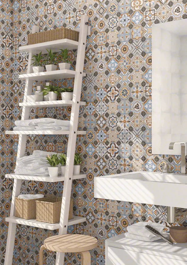 Parks Central Pattern Ceramic 316x316mm Wall & Floor Tile Luxury Tiles