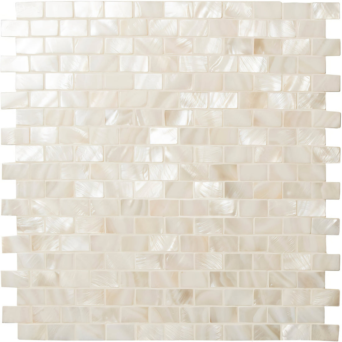 Mother of pearl brick bond mosaic uk