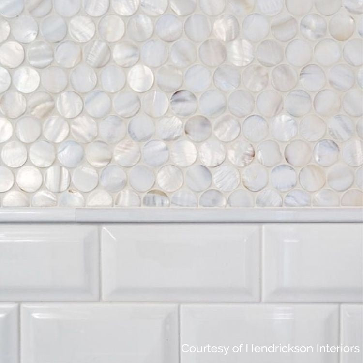 Mother of Pearl Penny Mosaic - Luxury Tiles UK