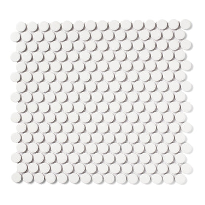 Penny White Gloss Mosaic Tile