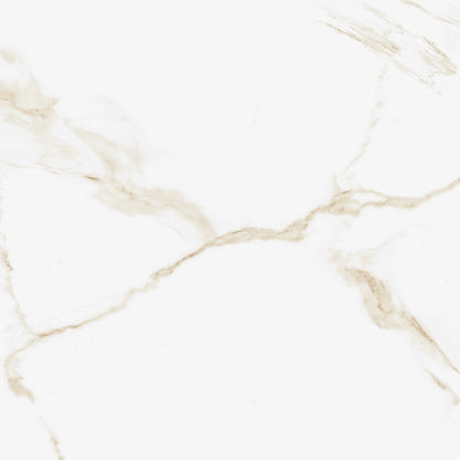 Porosha White Gold Marble Effect 600x600mm Tiles