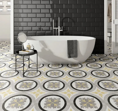 Charlbury Yellow Wall and Floor Tiles - 200 x 200mm