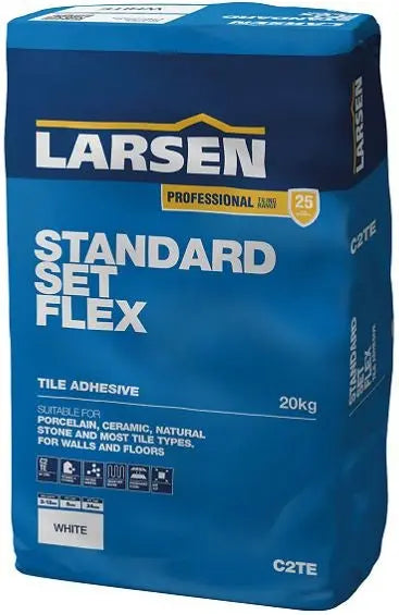 Standard Set Flexible For The  White Floor & Wall Tile Adhesive Larsen