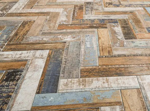 Distressed Wood Effect 600x150 Wall & Floor Tile Verona