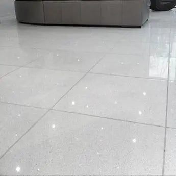 Shimmer Blanco White Sparkling Quartz Tile - Luxury Tiles UK