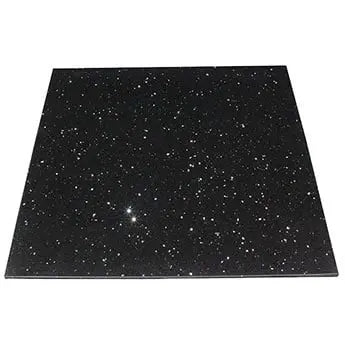 Shimmer Night Black Sparkling Quartz Tile - Luxury Tiles UK