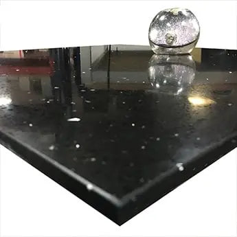 Shimmer Night Black Sparkling Quartz Tile - Luxury Tiles UK