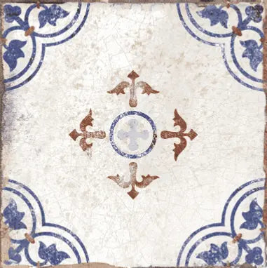 Windsor Medieval Decor Pattern 150 x 150 tile - Luxury Tiles UK