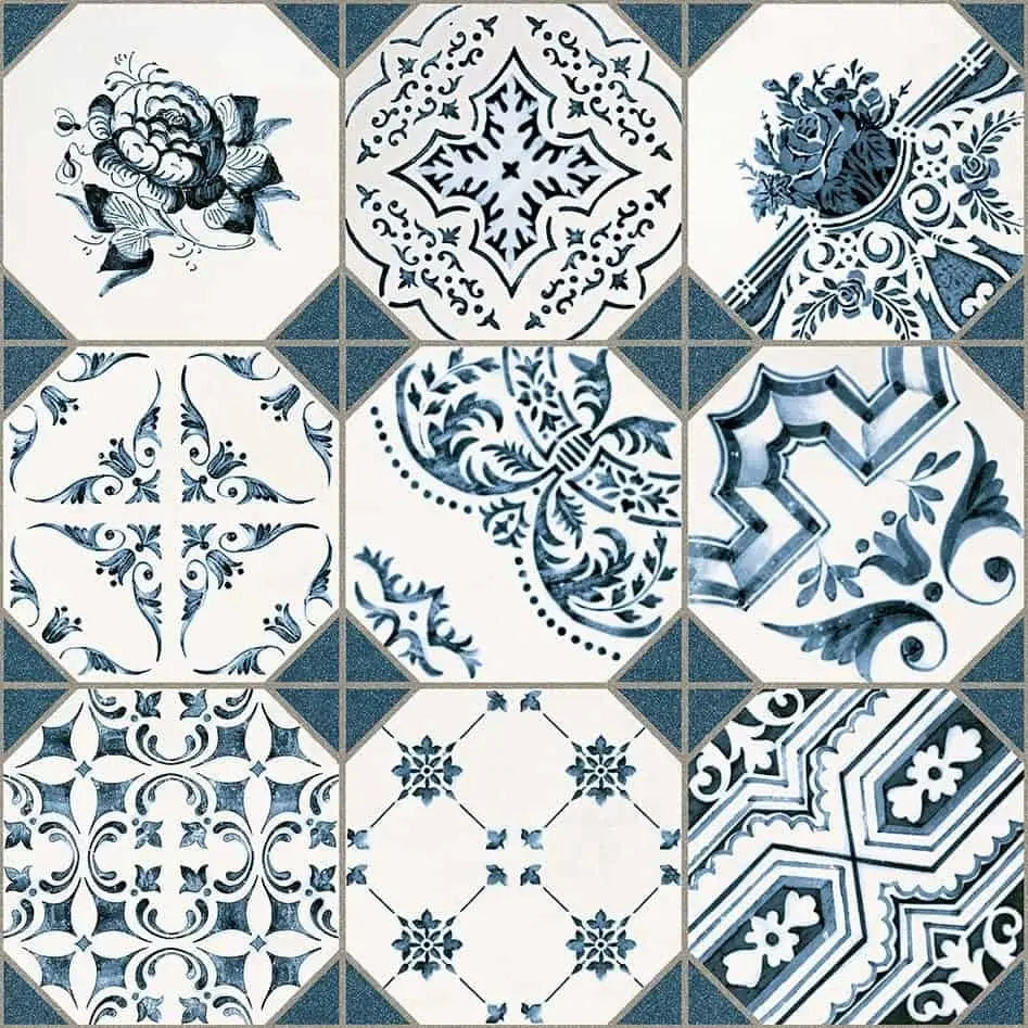 Parks Retiro Pattern Ceramic 316x316mm Wall & Floor Tile Luxury Tiles