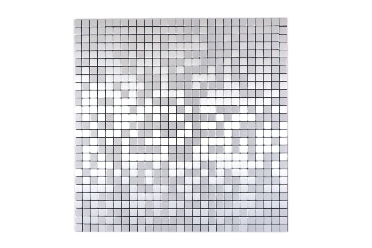 Self Adhesive Silver Alloy Mosaic 290x290 mm