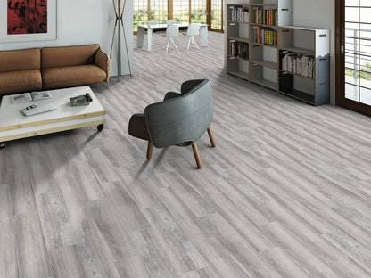 Beatrice Ash Grey Wood Effect Floor Tile 1200x233mm Luxury Tiles