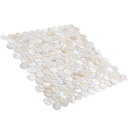 Mother of Pearl Penny Mosaic