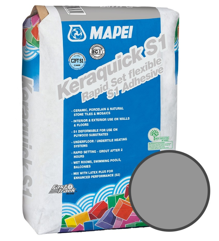 Mapei Grey Keraquick Tile Adhesive 20kg - Luxury Tiles UK