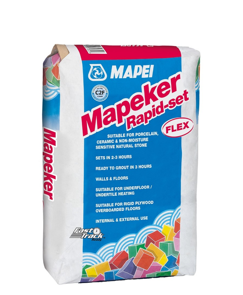 Mapei Grey Rapid-Set Flex Tile Adhesive 20kg - Luxury Tiles UK