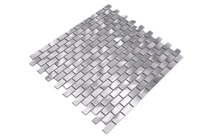 Aluminium Silver Ore Mosaic Wall Tile 306x324 mm