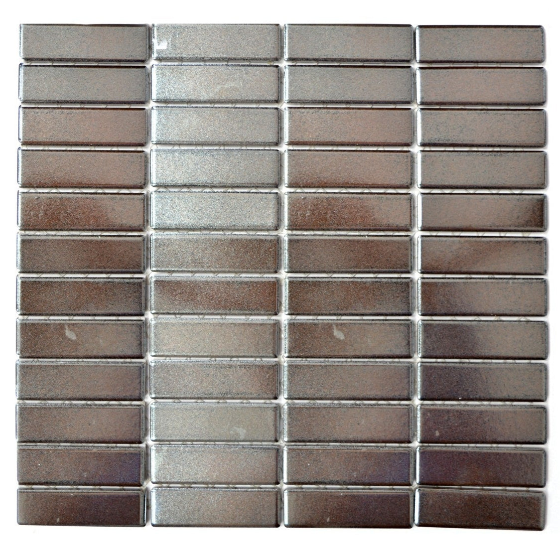 Kit Kat  |  Silver Metallic Mosaic Tile - Luxury Tiles UK