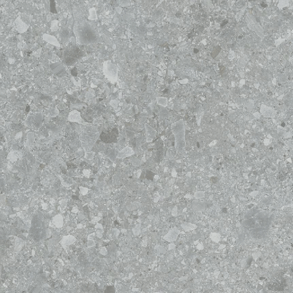 Slate Stone Grey Terrazzo Effect 20mm Outdoor Porcelain Tile 600x600mm