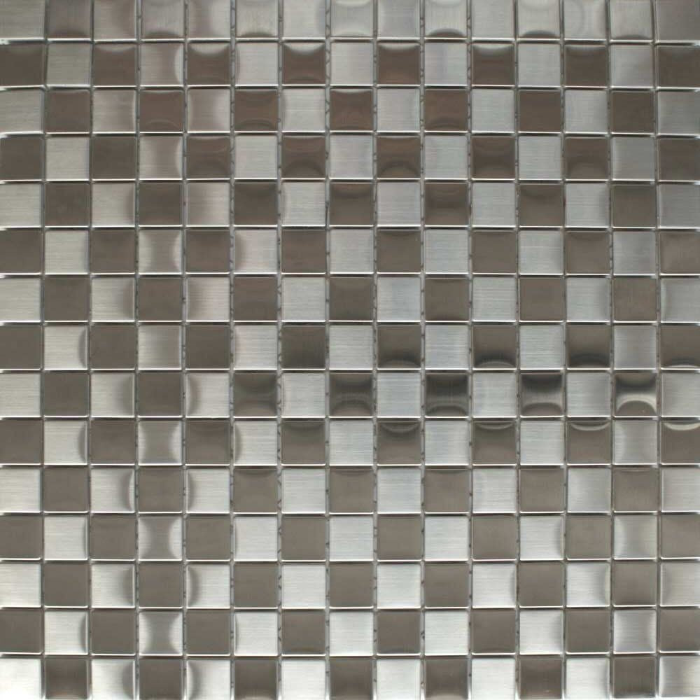 Square Steel Mosaic Tiles 300x300mm - Luxury Tiles UK