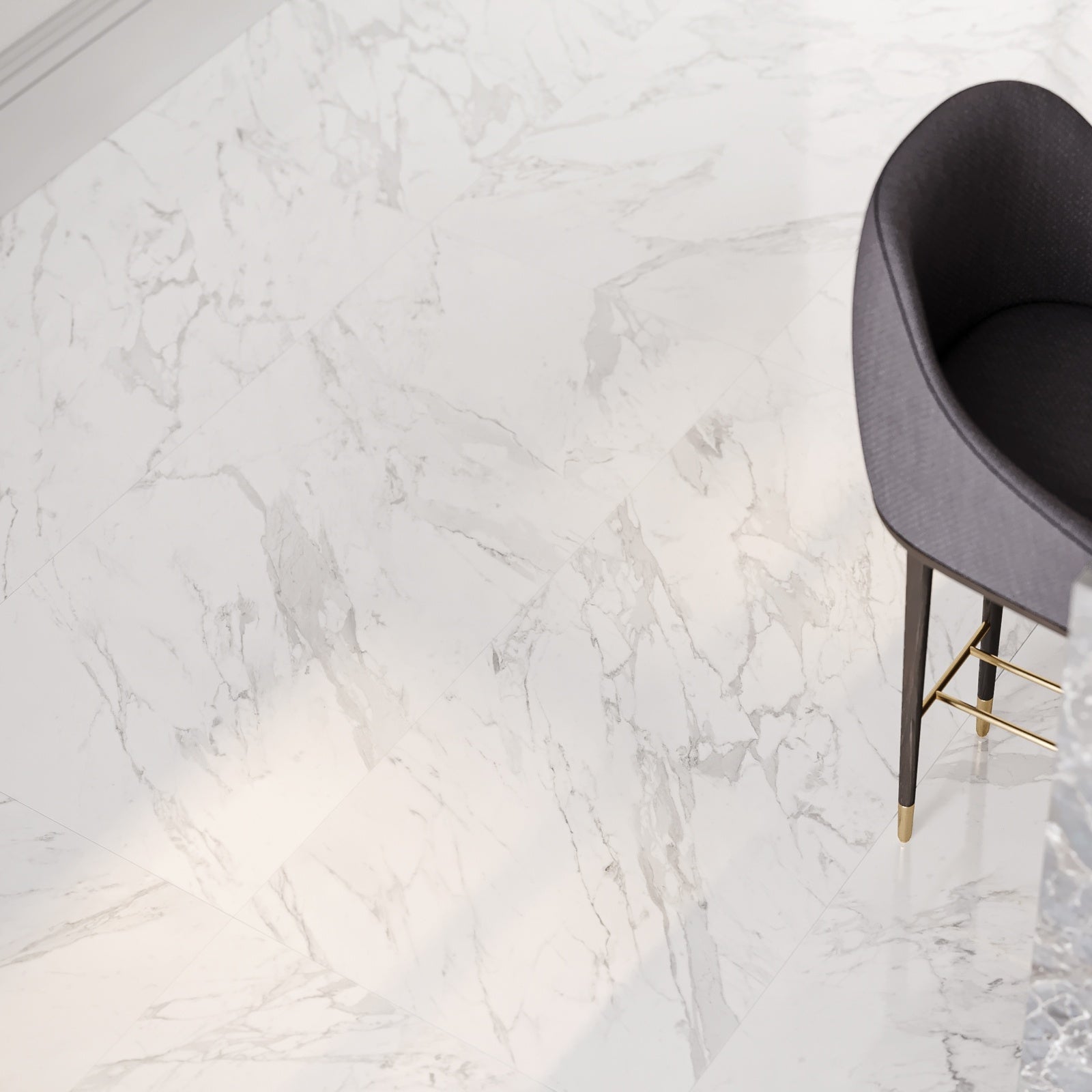 Statuarietto Rectified Polished Porcelain Tiles - Luxury Tiles UK