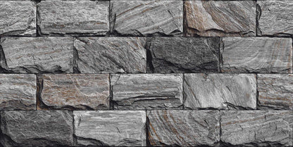 Rustic Grey Brick Stone Split Face Wall Tile 300x600mm