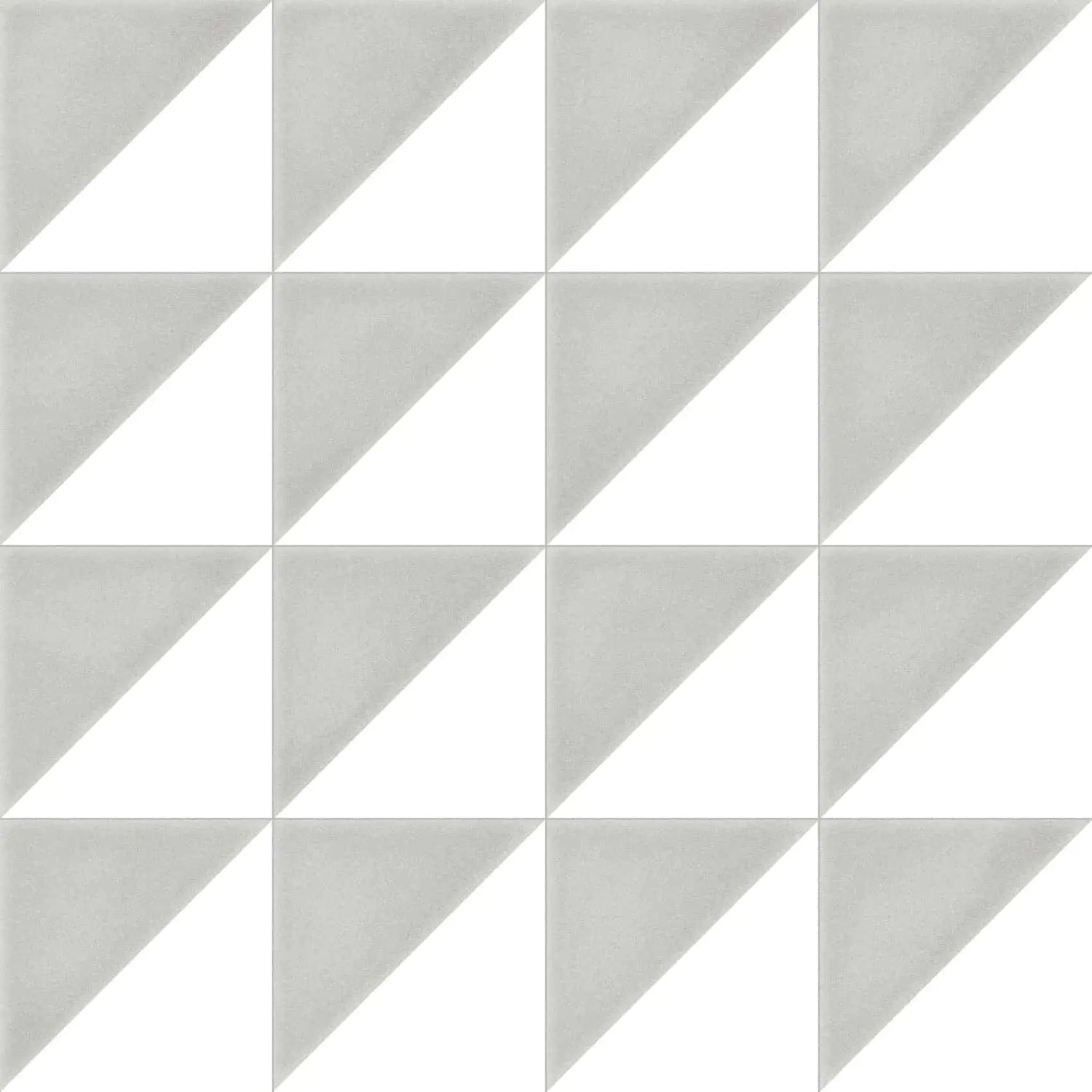 Aspen Light Grey and White Triangle Porcelain 200x200 Tile Luxury Tiles UK