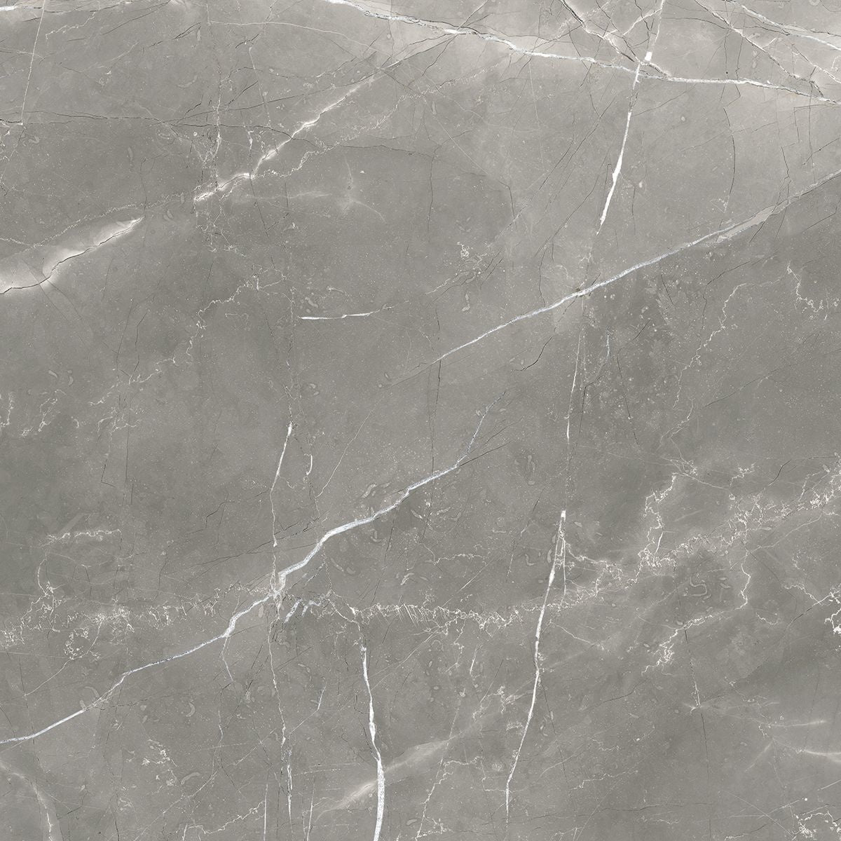 Storm Grey Matt Marble Effect 600x600mm Tile - Luxury Tiles UK