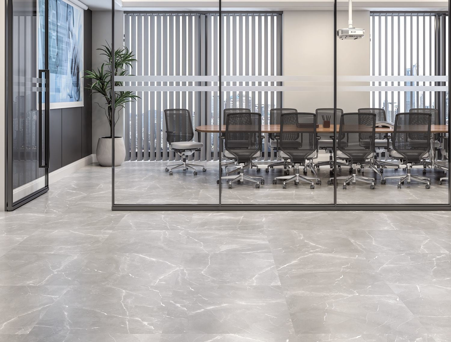 Stone Grey Porcelain Tile 600x600mm - Luxury Tiles UK