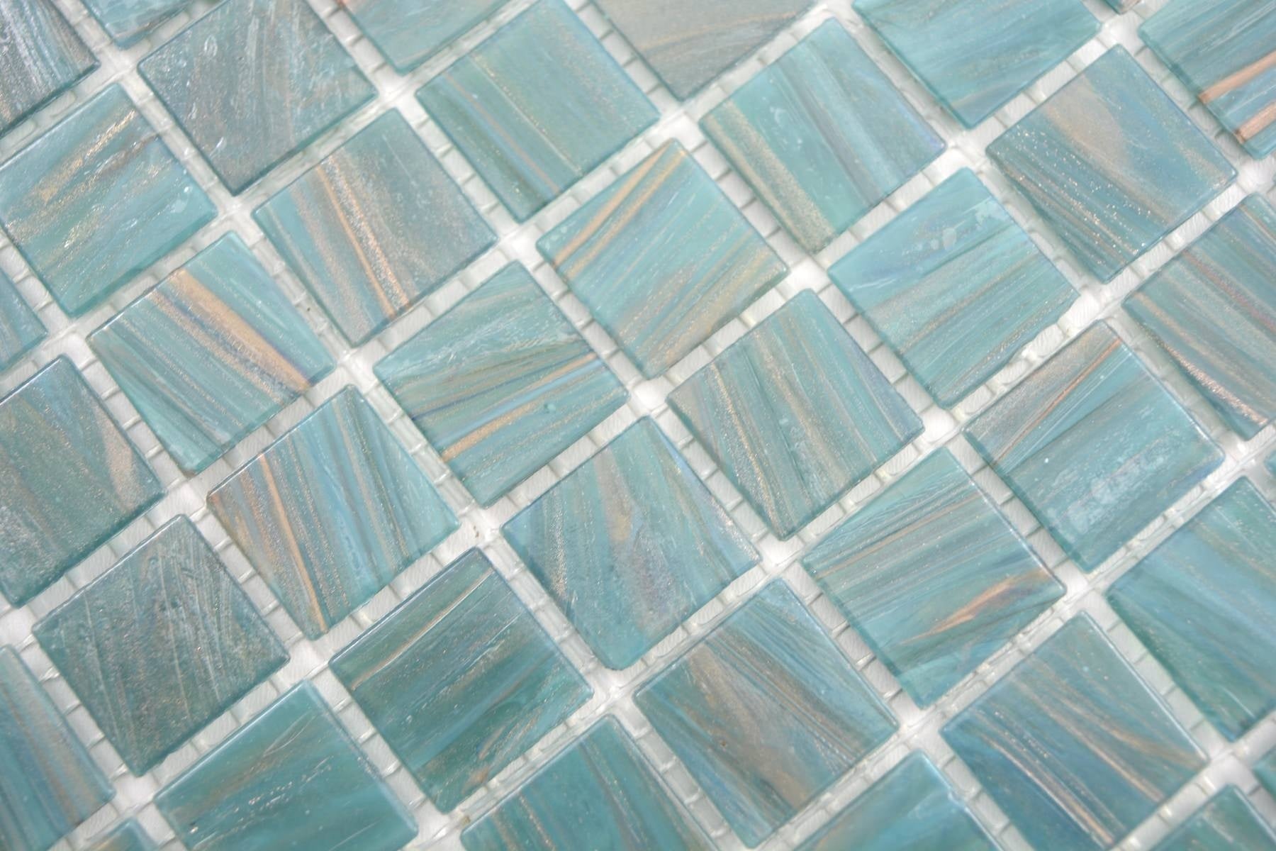 Maldives Turquoise Mosaic Tile 305x305mm | Luxury Tiles UK
