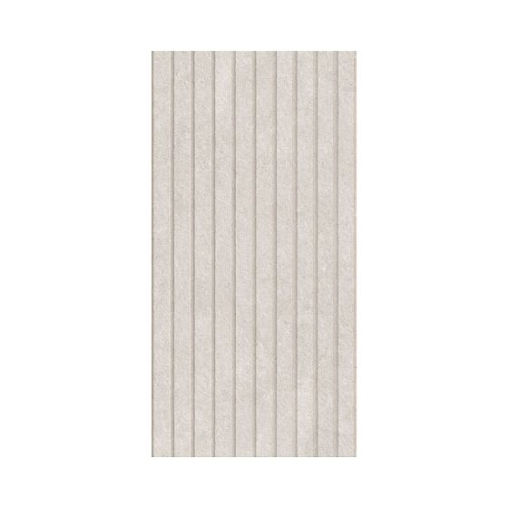 Orange Capital Ivory Matt Stone Effect Porcelain Feature Wall Tile - 600mm x 300mm - Luxury Tiles UK