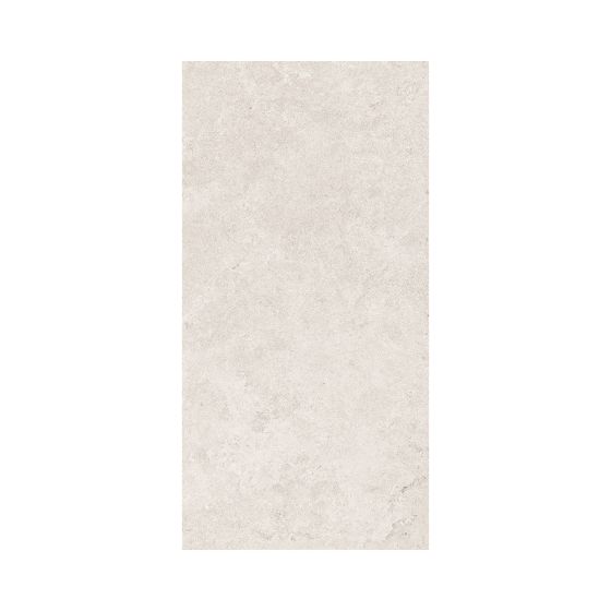 Orange Capital Ivory Matt Stone Effect Porcelain Wall &amp; Floor Tile - 600mm x 300mm - Luxury Tiles UK