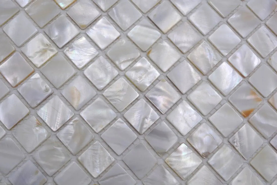 White Mother of Pearl Marble Mosaic Tile 305x305mm Sheet