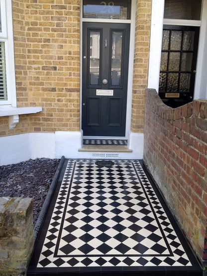 Victorian Black and White Border Tiles Luxury Tiles