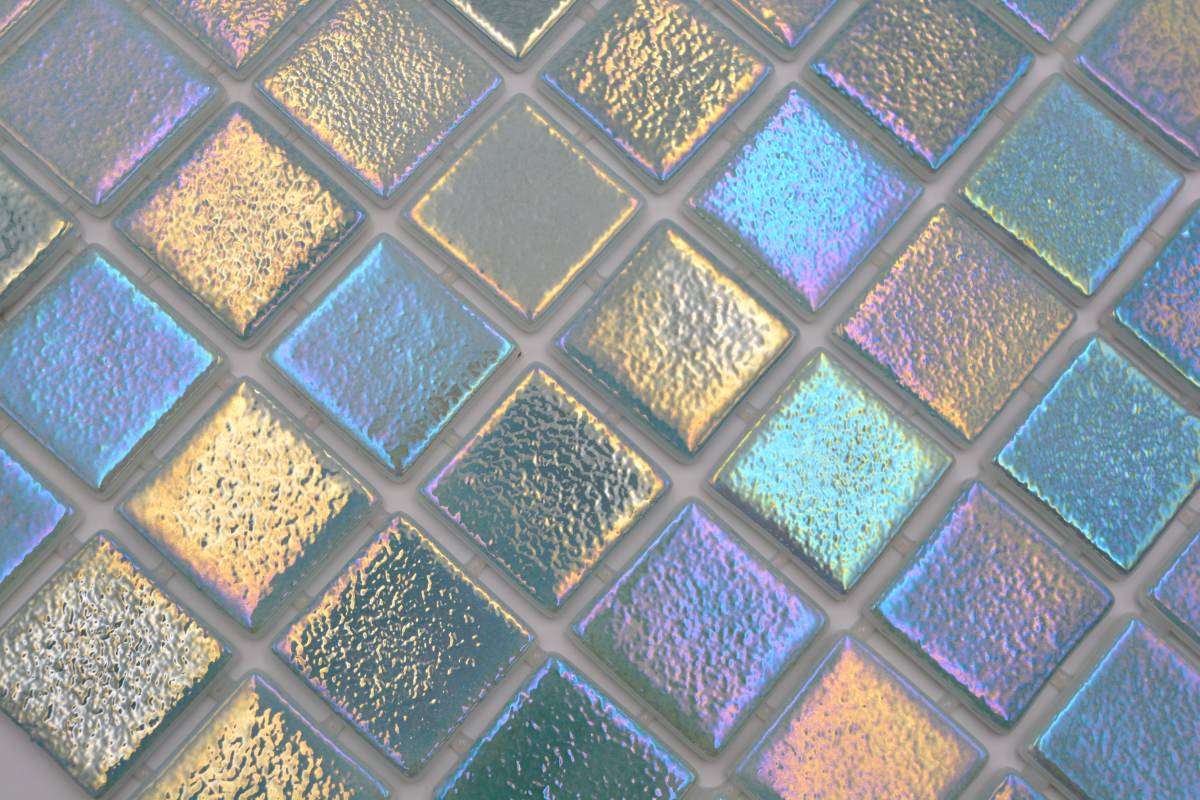 Green Blue Glass Swimming Pool Mosaics