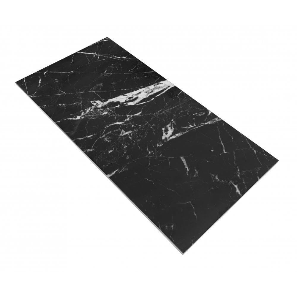 White Gold &amp; Onyx Black | Marble effect 300x600mm