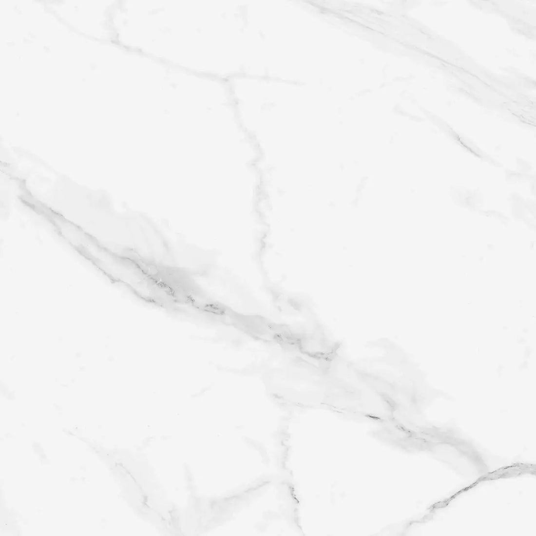 Blanco Carrara Marble Effect Gloss Ceramic Floor 450 x 450 Tile - Luxury Tiles UK