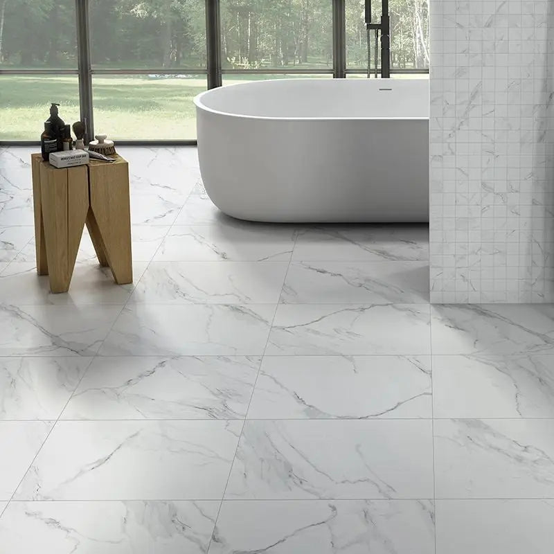 Carrara Parka Matt Marble Tile 60x60cm Luxury Tiles