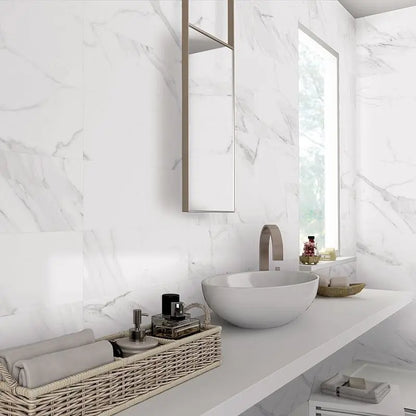 Carrara Parka Matt Marble Tile 30x60cm Luxury Tiles