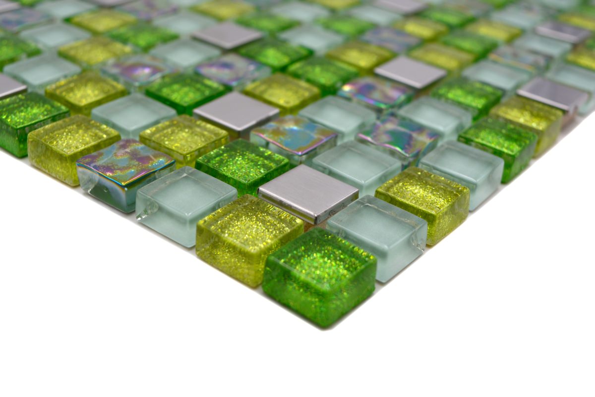 Barwölf Green Mix Mosaic Tiles - Luxury Tiles UK