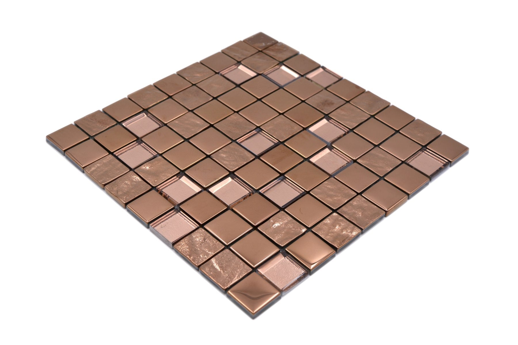 Glass Mosaic Tiles Midland Copper 300x300mm