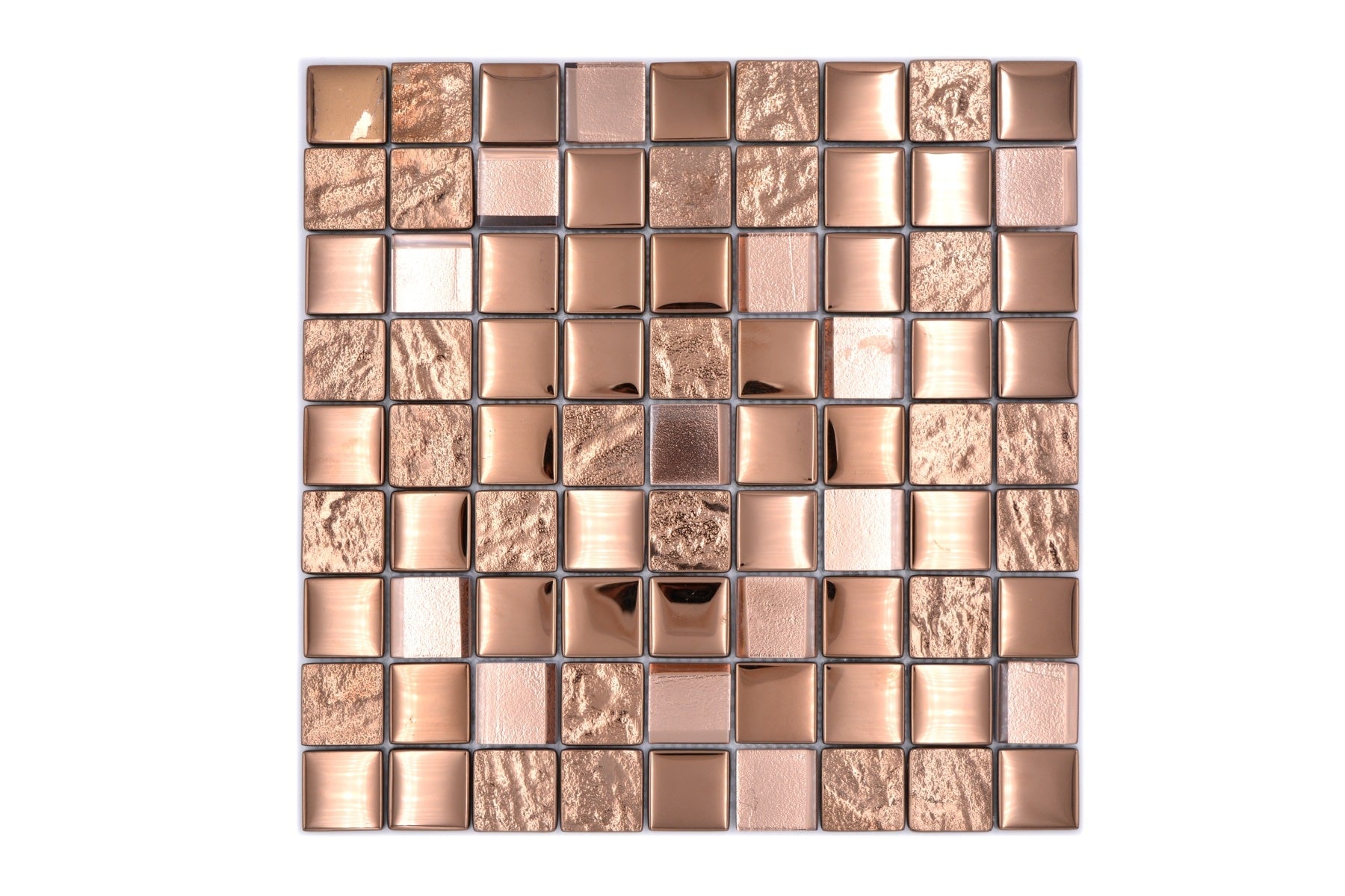 Glass Mosaic Tiles Midland Copper 300x300mm