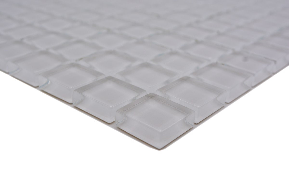 Minimalistic Glass Square Mosaic Tile