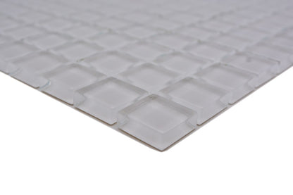 Minimalistic Glass Square Mosaic Tile